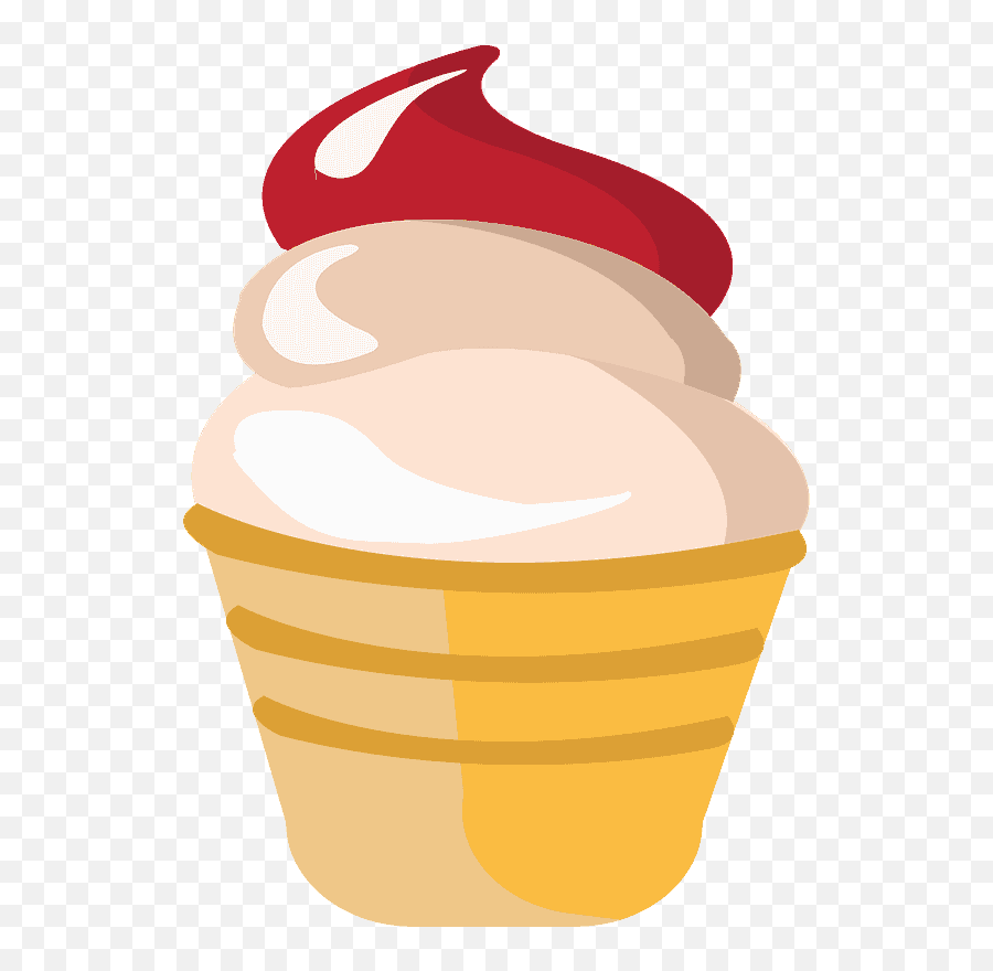 Soft Ice Cream Emoji Clipart - Clipart Softeis,Icecream Emoji