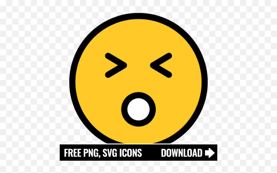 Free Surprised Icon Symbol Download In Png Svg Format - Dot Emoji,Surprised Emoji Text