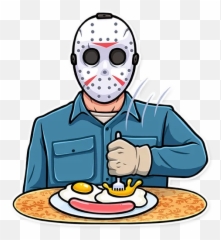 Terror Stickers For Telegram - Junk Food Emoji,Friday The 13th Emoji