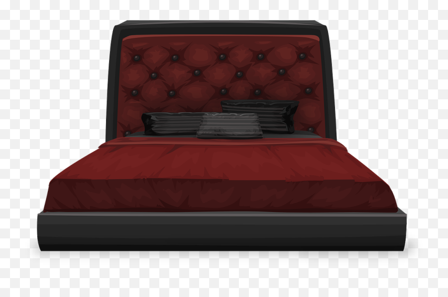 Bed Furniture Bedroom Sleep Sleeping - Red Bed Png Emoji,Sleeping Emoji Pillow