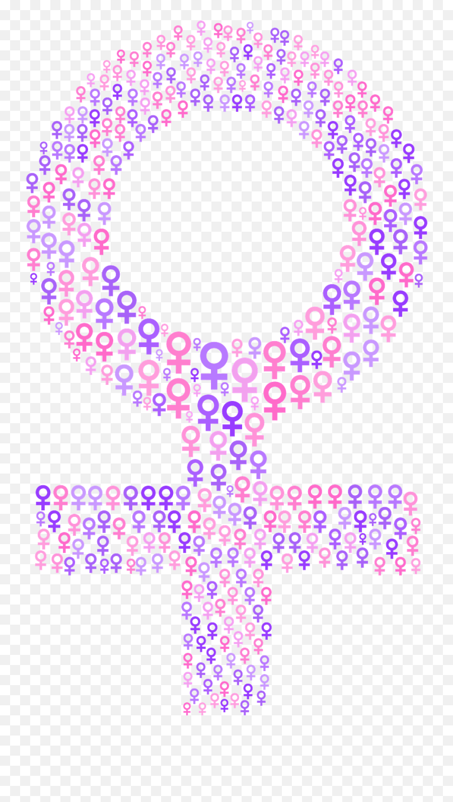 Pink Female Symbol Transparent Png - Transparent Female Symbol Emoji,What Are The Purple Emoji Symbols