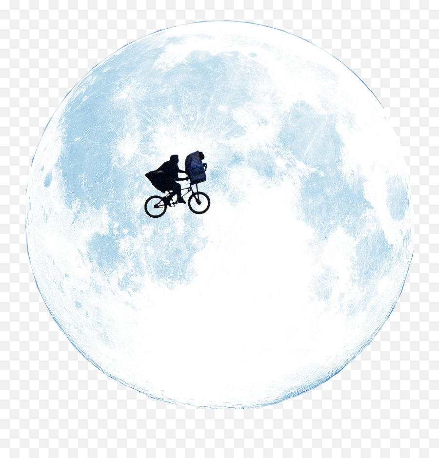Et Ettheextraterrestrial Moon Sticker - Et Movie Emoji,Alien Bike Moon Emoji