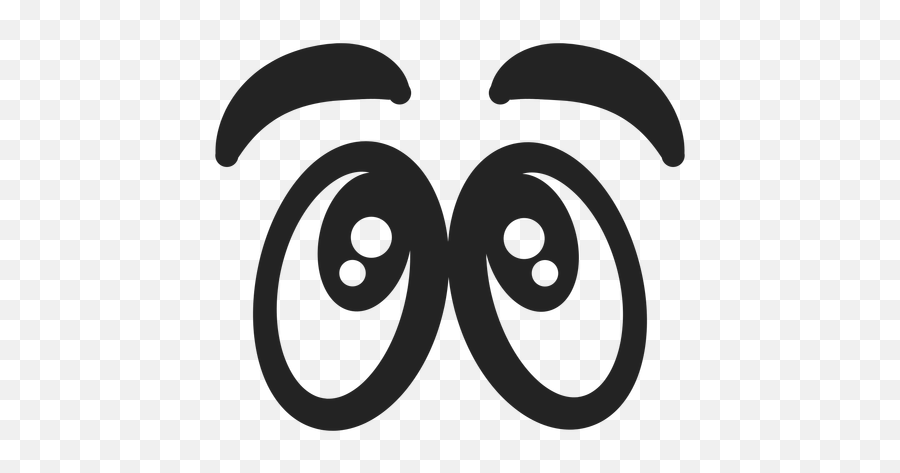 Thinking Emoticon Eyes - Ojos De Caricatura Pensando Emoji,Thinking Emoticon