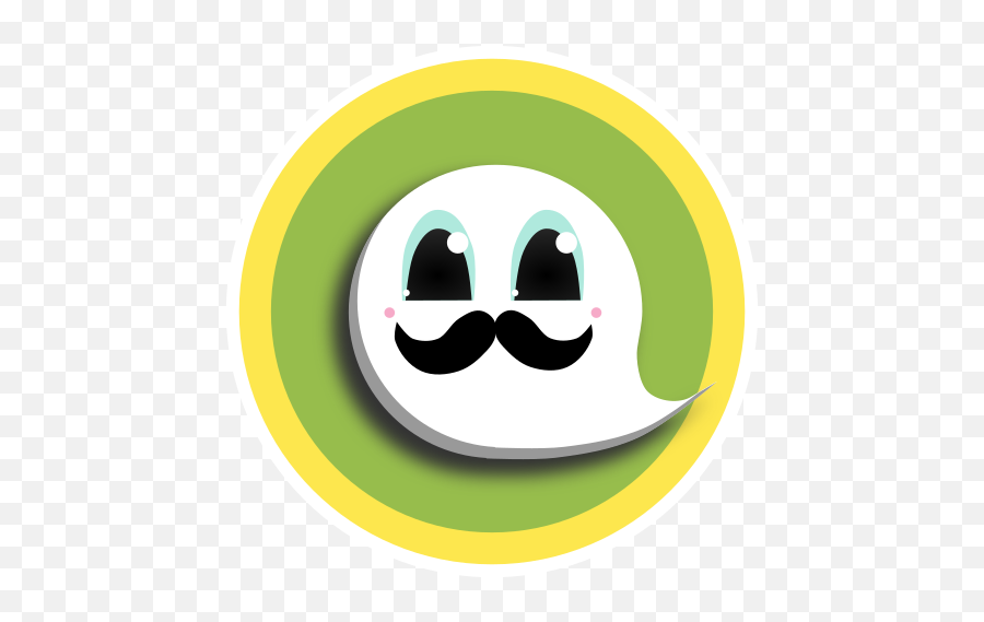 Virtual Bar New Ghost - Circle Emoji,Telegram Emoji