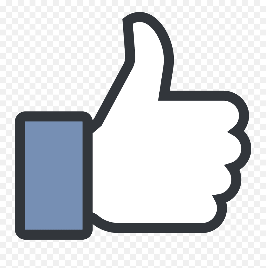 Thumb Clipart Middle Emoji Thumb - Facebook Thumbs Up Jpg,Hidden Emoji
