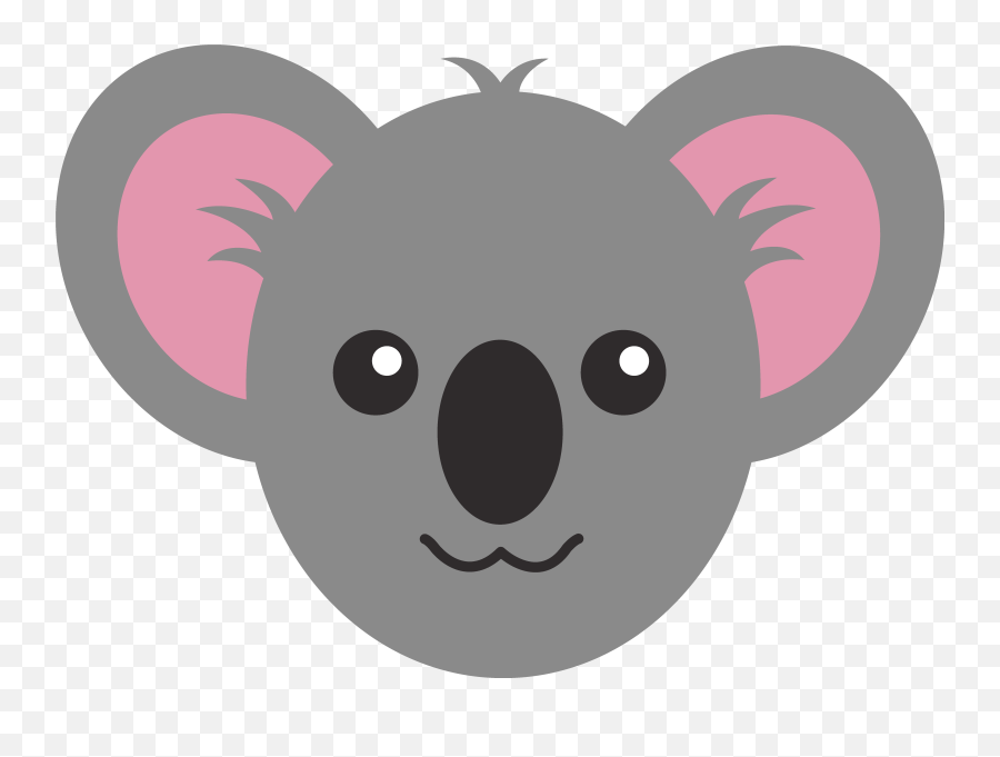 Koala Clipart Face - Koala Bear Face Drawing Emoji,Koala Emoticons