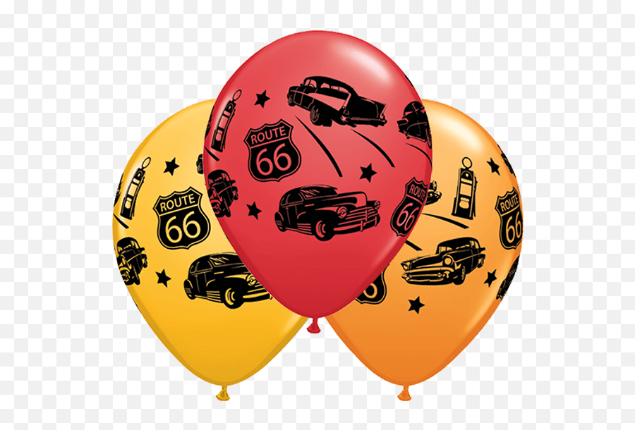 10 X Classic Cars On Route 66 - Route 66 Balloons Emoji,Car Box Mask Emoji