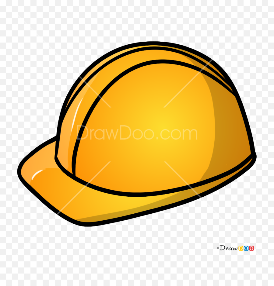 How To Draw Builder Helmet Hats - Draw A Hard Hat Emoji,Builder Emoji