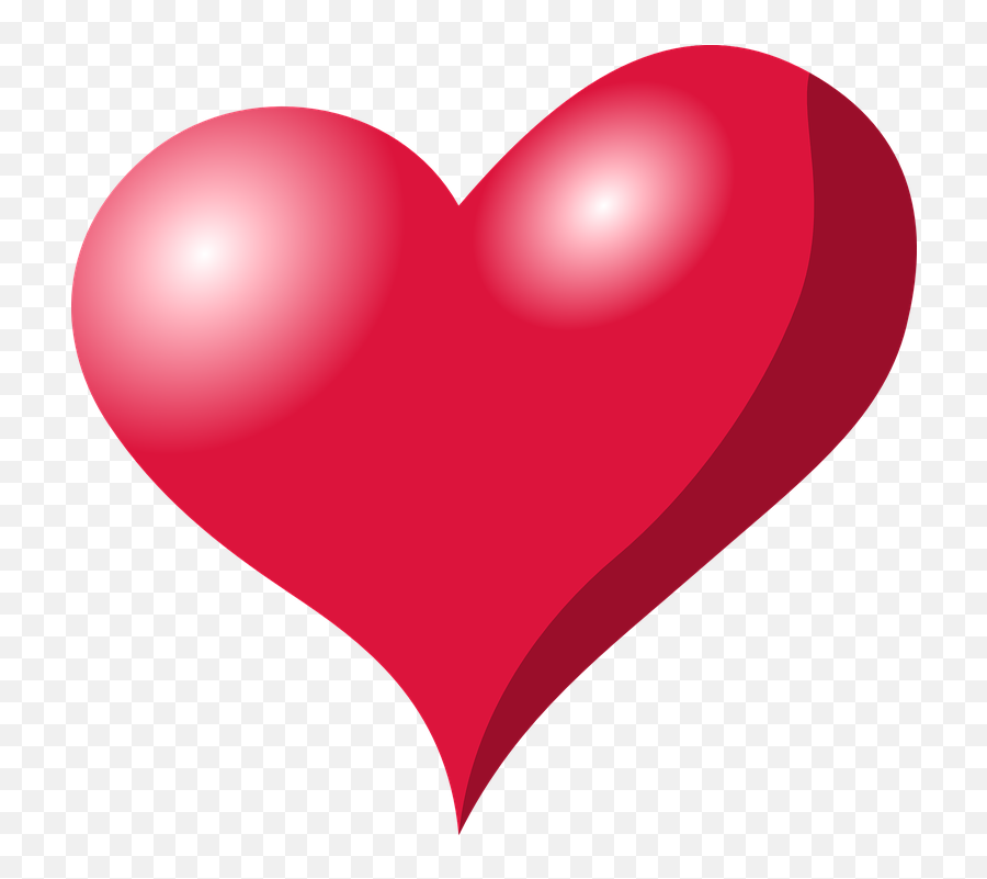 Heart Red Love - Outline Red Heart Shape Clipart Emoji,Symbols For Emotions