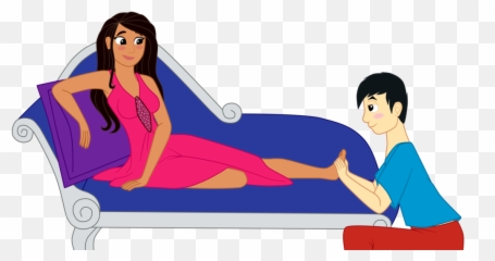 Massages Clipart Relaxing Massages Relaxing Transparent - Girl Massaging Feet Cartoon Emoji,Massage Emoji