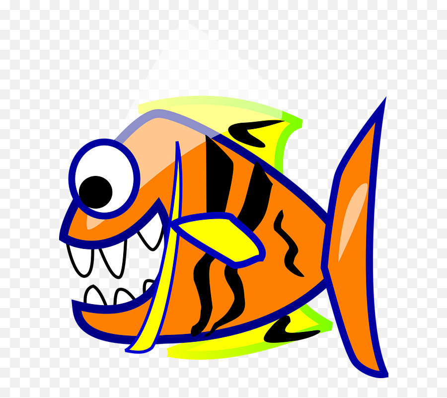 Free Cartoon Fish Fish Vectors Emoji,Swimming Emoticon