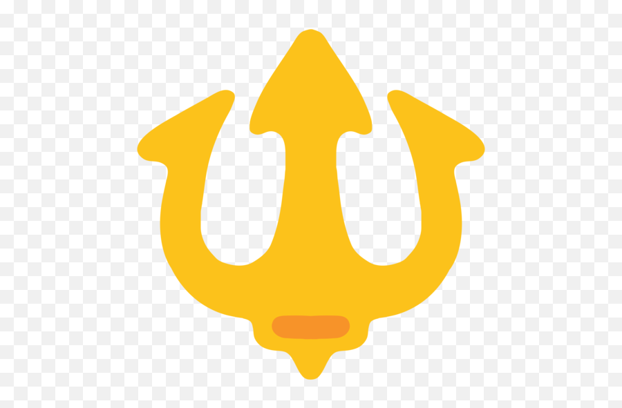 Trident Emblem Emoji - Poseidon Emoji,Trident Emoji