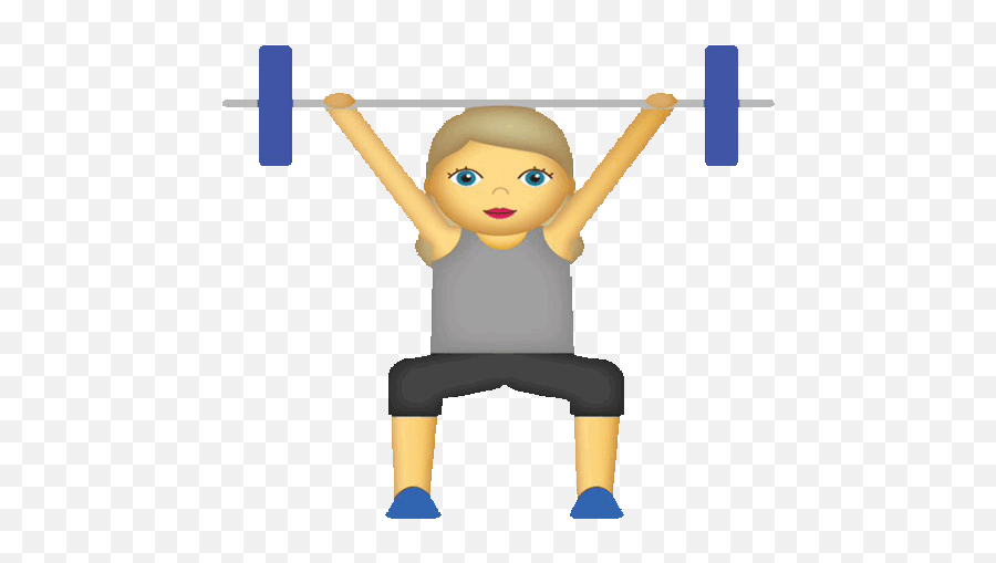 Top Cartoon Weightlifter Stickers For - Strong Gif Cartoon Emoji,Weightlifter Emoji