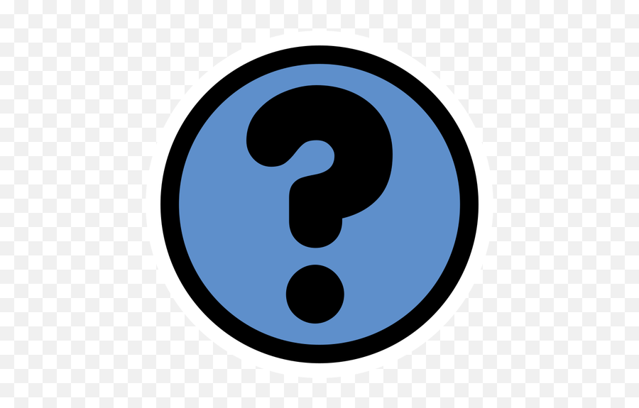 Round Link Sign With A Question Mark - Gambar Tanda Tanya Bulat Emoji,Las Vegas Sign Emoji