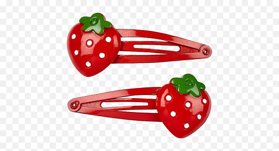 Hair Clips Clip Hairclip Hairclips - Strawberry Emoji,Fruit Knife Emoji