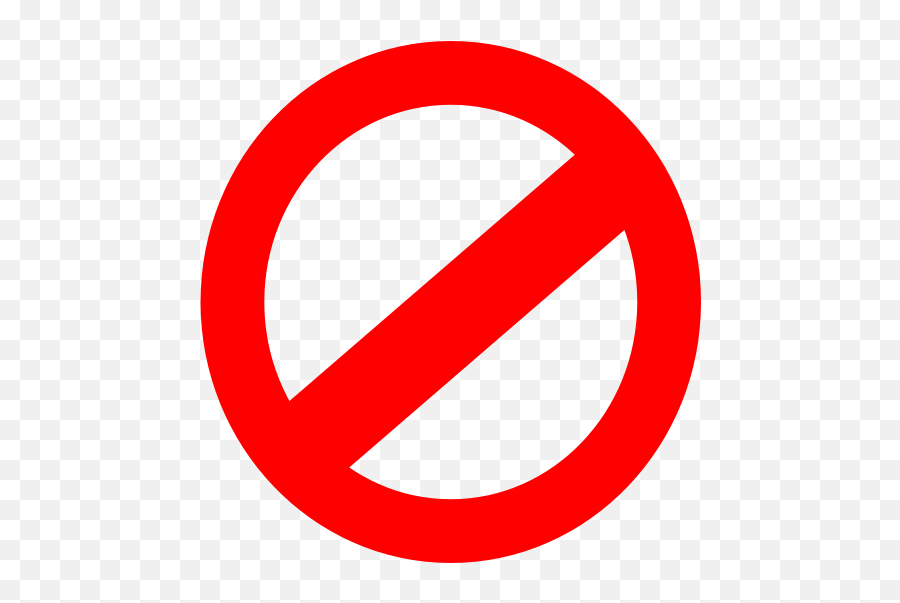 Ftestickers Roadsign Noentry - Sticker By Joe Danial Transparent Background Prohibited Sign Emoji,No Entry Emoji