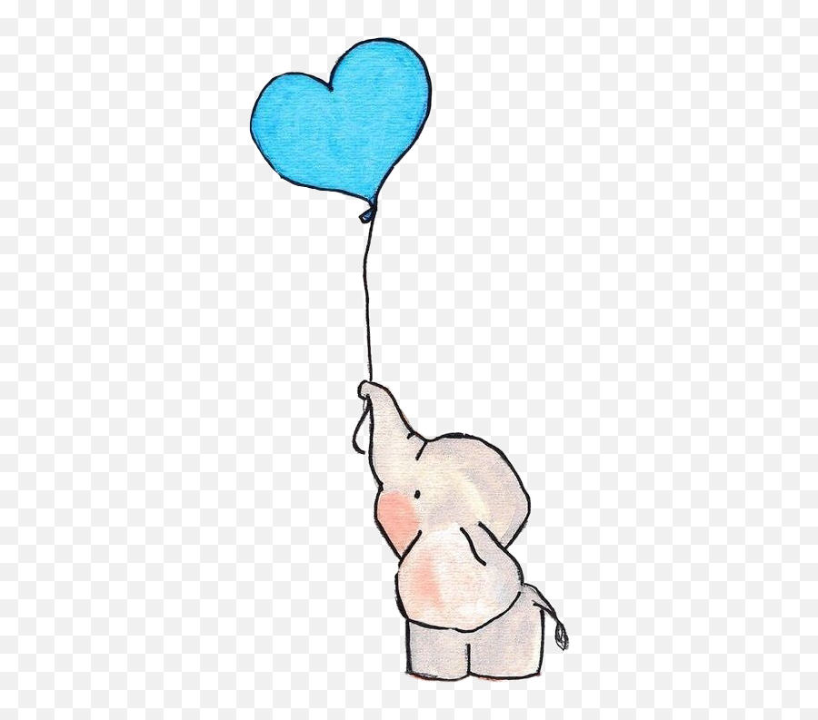 Largest Collection Of Free - Easy Cartoon Elephant Drawing Emoji,Baloon Emoji