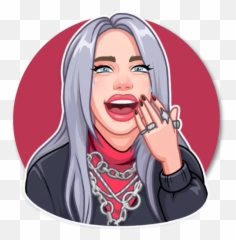 Celebrities Stickers 3 - Wastickerapps U2013 Apps I Google Play Billie Eilish Transparent Png Emoji,David Bowie Emoji