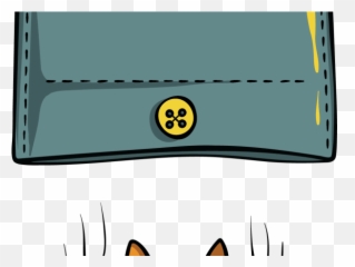Falling cat pocket shirt design png - Pocket Cat Design Png Emoji
