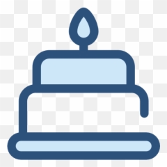 Food And Restaurant Birthday Party birthday cake - Blue Cake Vector Png Emoji