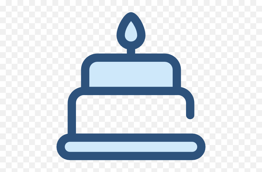Food And Restaurant Birthday And Party Birthday Cake - Blue Cake Vector Png Emoji,Birthday Cake Emoji Png