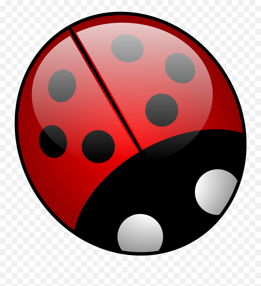 Circular Ladybug Clipart - Ladybug Clipart Emoji,Ladybug Emoji