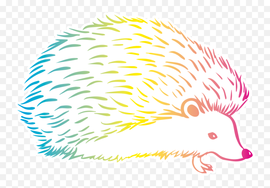 Drawn Porcupine Wall Sticker - Ouriço Desenho Emoji,Porcupine Emoji