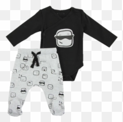 Baby Boyu0027s Bodysuit u0026 Trouser Set - Cool Dude 912m and 1824m Long Sleeve Emoji