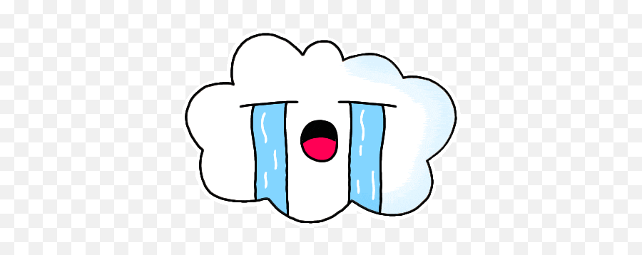 Cloud Emoji Sticker - Cloud Emoji Cute Discover U0026 Share Gifs Dot,Stickers Emoji
