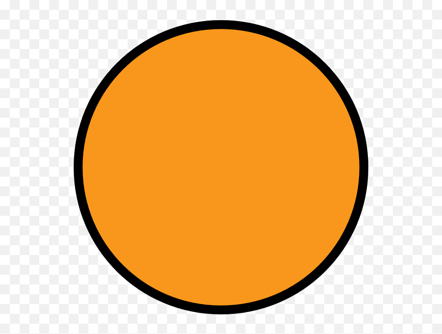Orange Circle Black Outline Clipart - Orange Circle Clip Art Emoji,Orange Circle Emoji