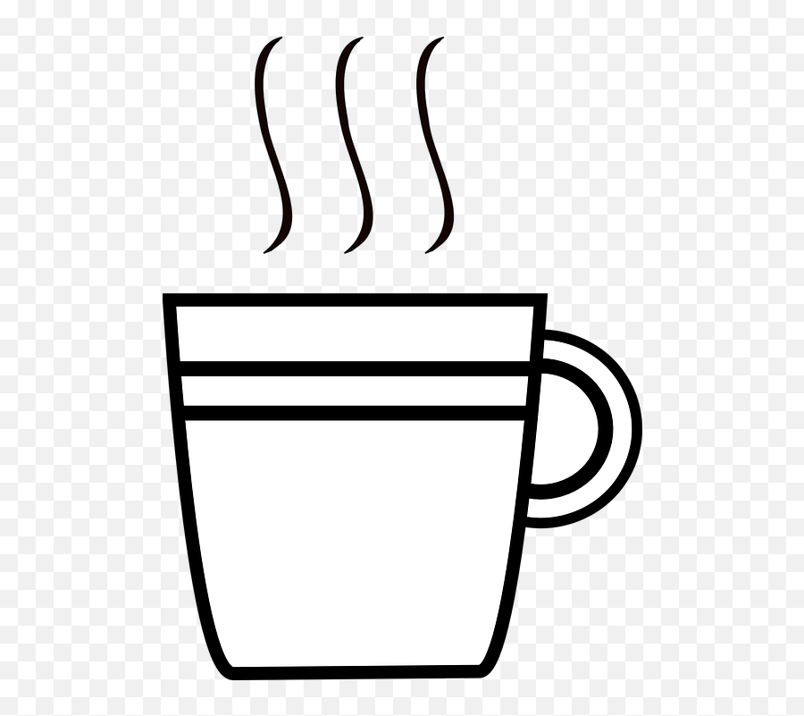 Free Break Coffee Vectors - Cup Clipart Black And White Emoji,Saluting Emoticon