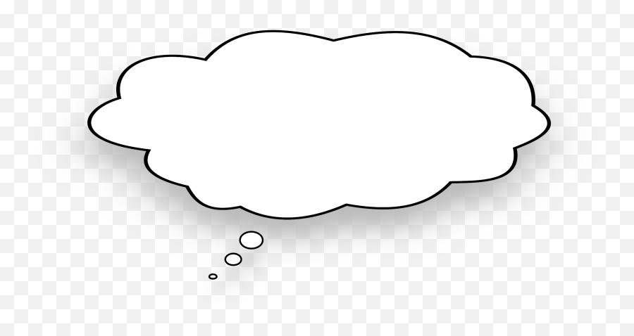 Clouds Clipart Thought Bubble Clouds Thought Bubble - Black Background Thinking Bubble Emoji,Thought Bubble Emoji