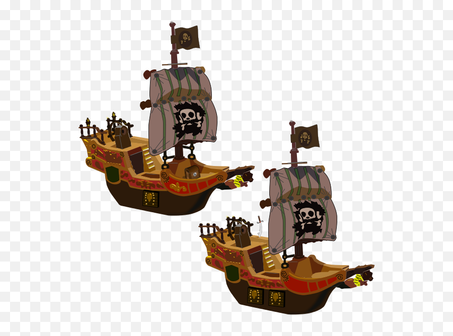 Spot The Difference Between Those - Captain Hook Ship Cartoon Emoji,Boat Gun Gun Boat Emoji