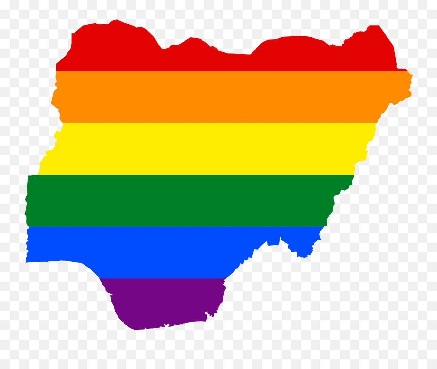 Lgbt Flag Map Of Nigeria - Catholic Youth Organization Of Nigeria Emoji,Lgbt Flag Emoji