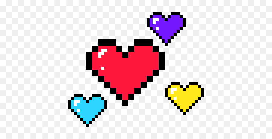 Heart Emoticons - Heart 8 Bit Png Emoji,Pixel Emoticons