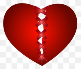 Heart Png And Vectors For Free Download - Broken Sewn Back Together Emoji