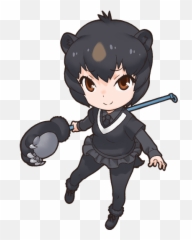 Japanese Clip Hair Transparent Png - Kemono Friends Bear Emoji
