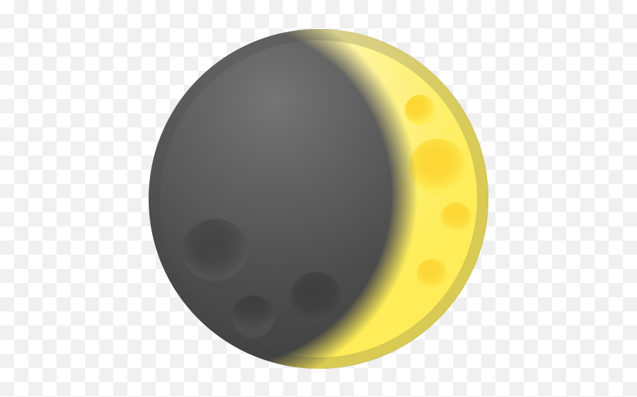 Waxing Crescent Moon Icon - Circle Emoji,Emoji Moon Png