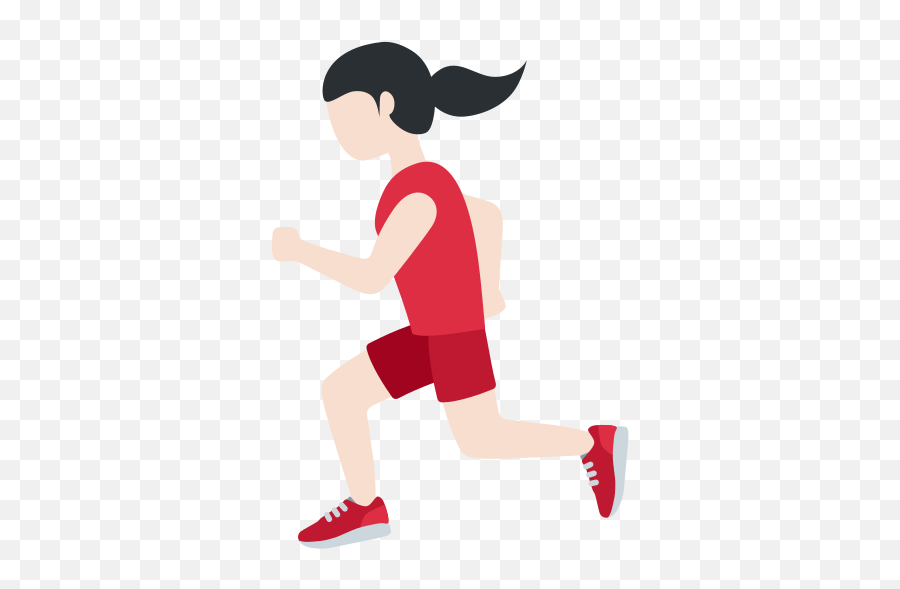 U200d Woman Running Light Skin Tone Emoji - Dibujo De Persona Coriiendo,Athlete Emoji