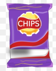 Chips Clipart Png - Bag Of Chips Clipart Png Emoji,Potato Chip Emoji