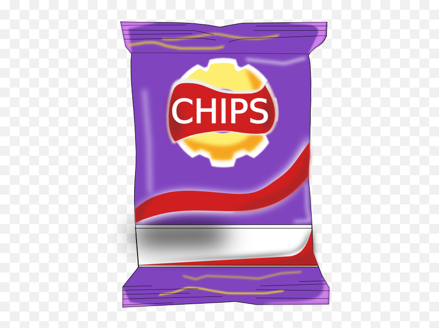 Chips Clipart Png - Bag Of Chips Clipart Png Emoji,Potato Chip Emoji.