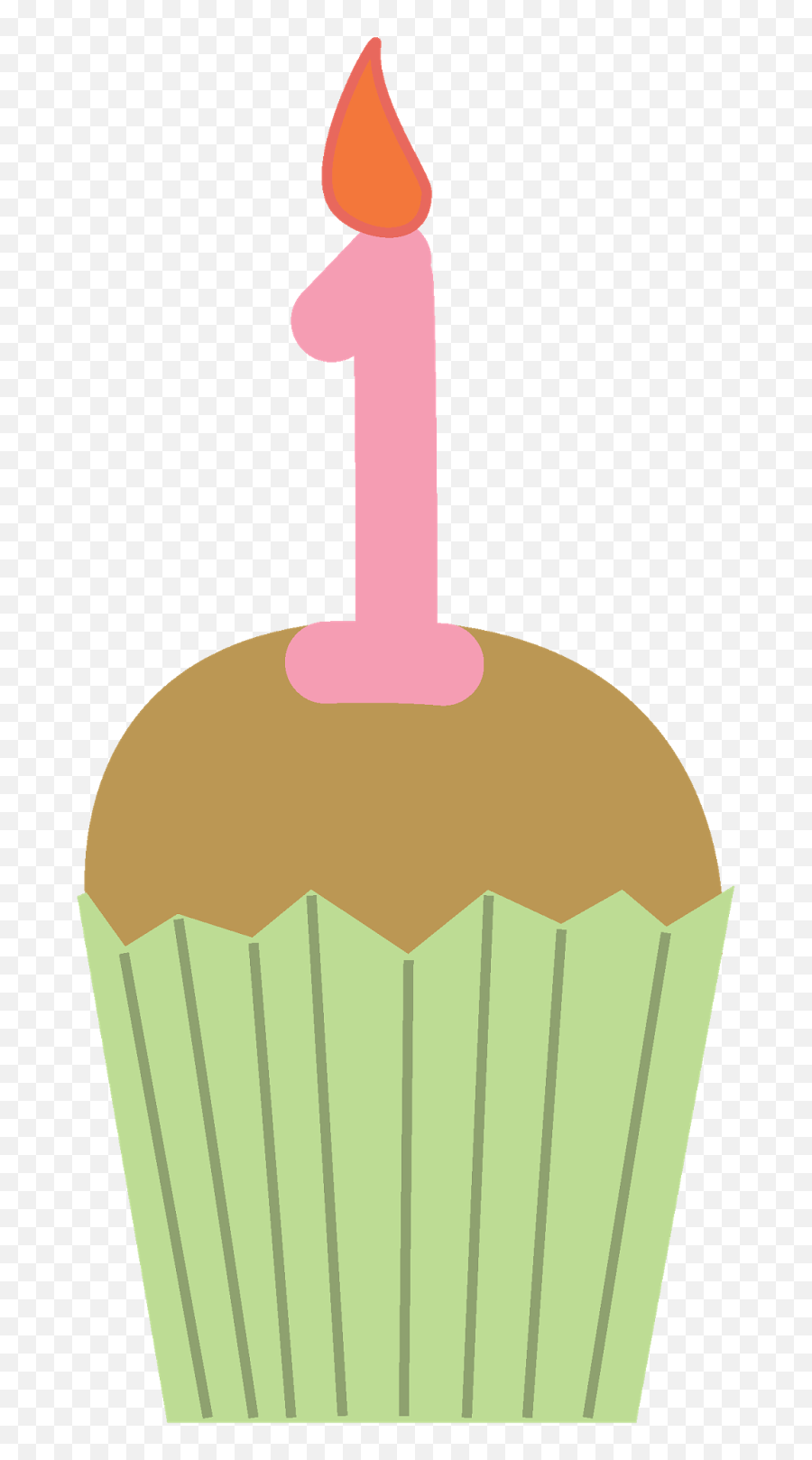 Birthday Cupcake Clipart 4 - 1 Birthday Cupcake Clip Art Emoji,Emoji Birthday Cupcakes
