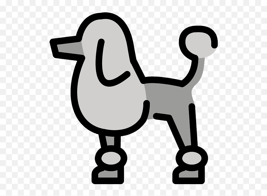 Poodle Emoji Clipart Free Download Transparent Png Creazilla - Companion Dog,Cow Emoji Text