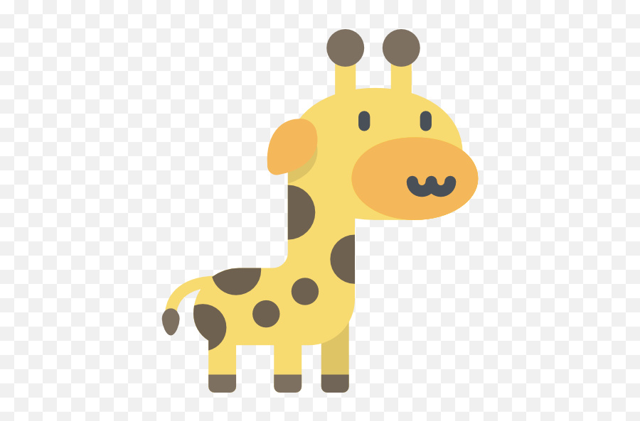 Jungle Animals - Giraffe Icon Png Emoji,Giraffe Emoji