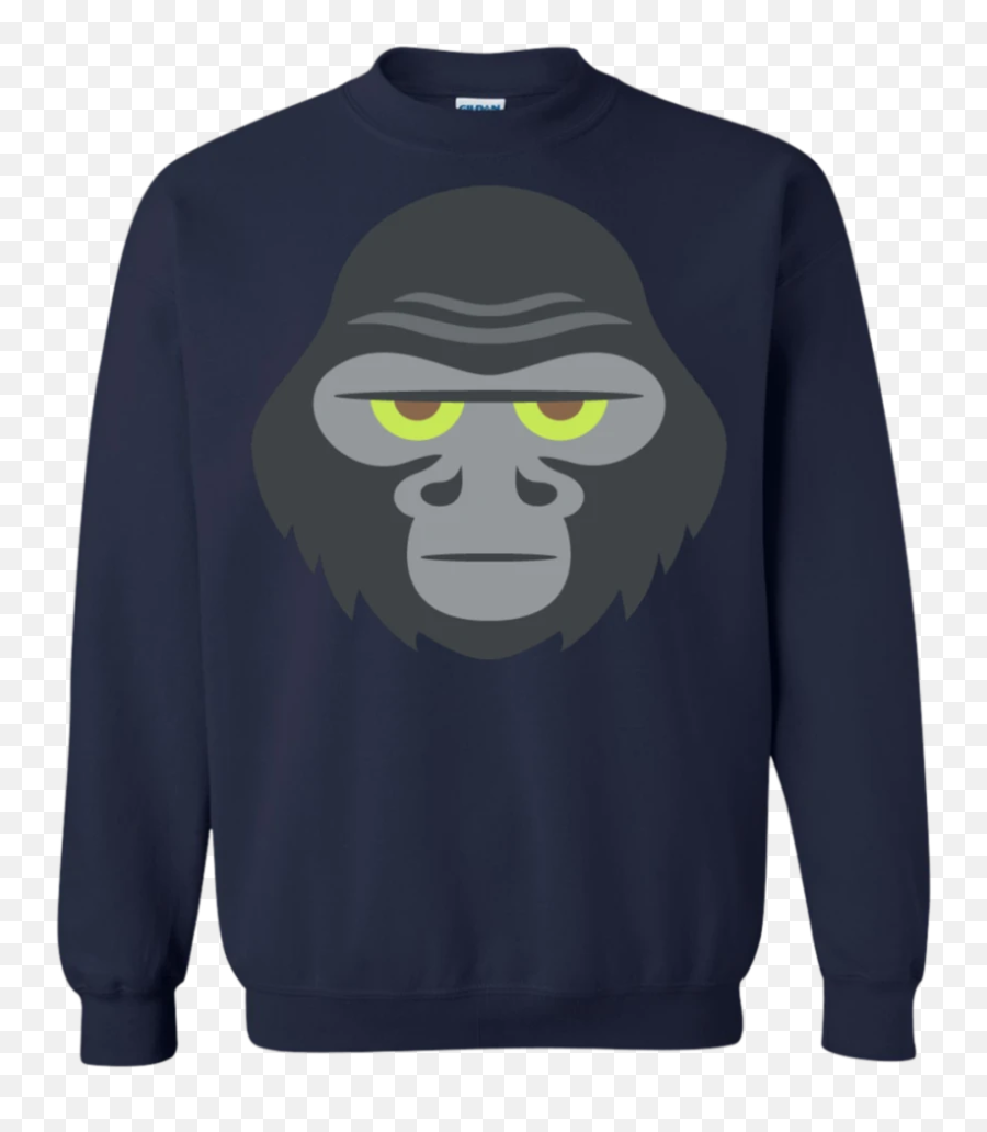 Gorilla Face Emoji Sweatshirt - Ugly Christmas Sweater Chemistry,Gorilla Emoji