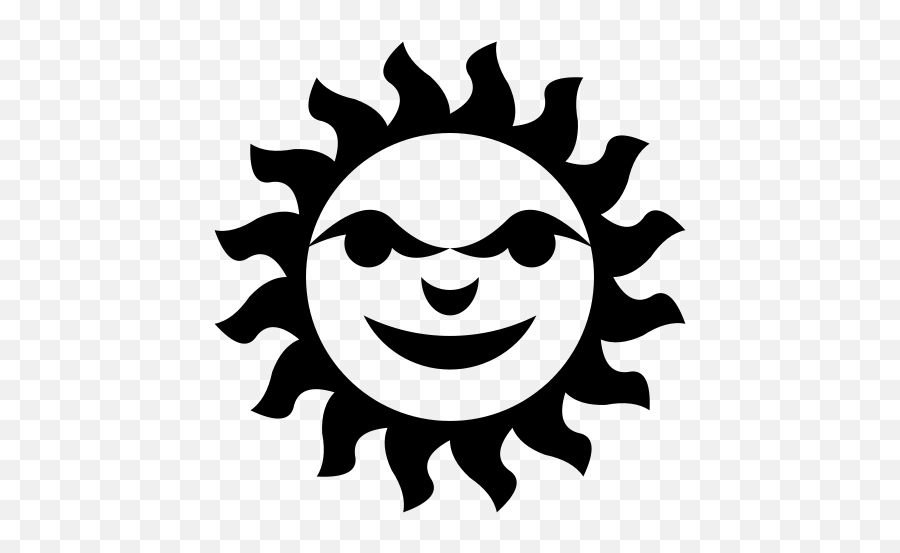 Sun With Face - Woodworking Symbol Emoji,Solar Eclipse Emoji