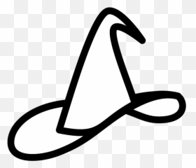 Download Free Png Wizardu0027s White Hat - Dlpngcom Wizard Hat Outline Transparent Emoji,Wizard Hat Emoji
