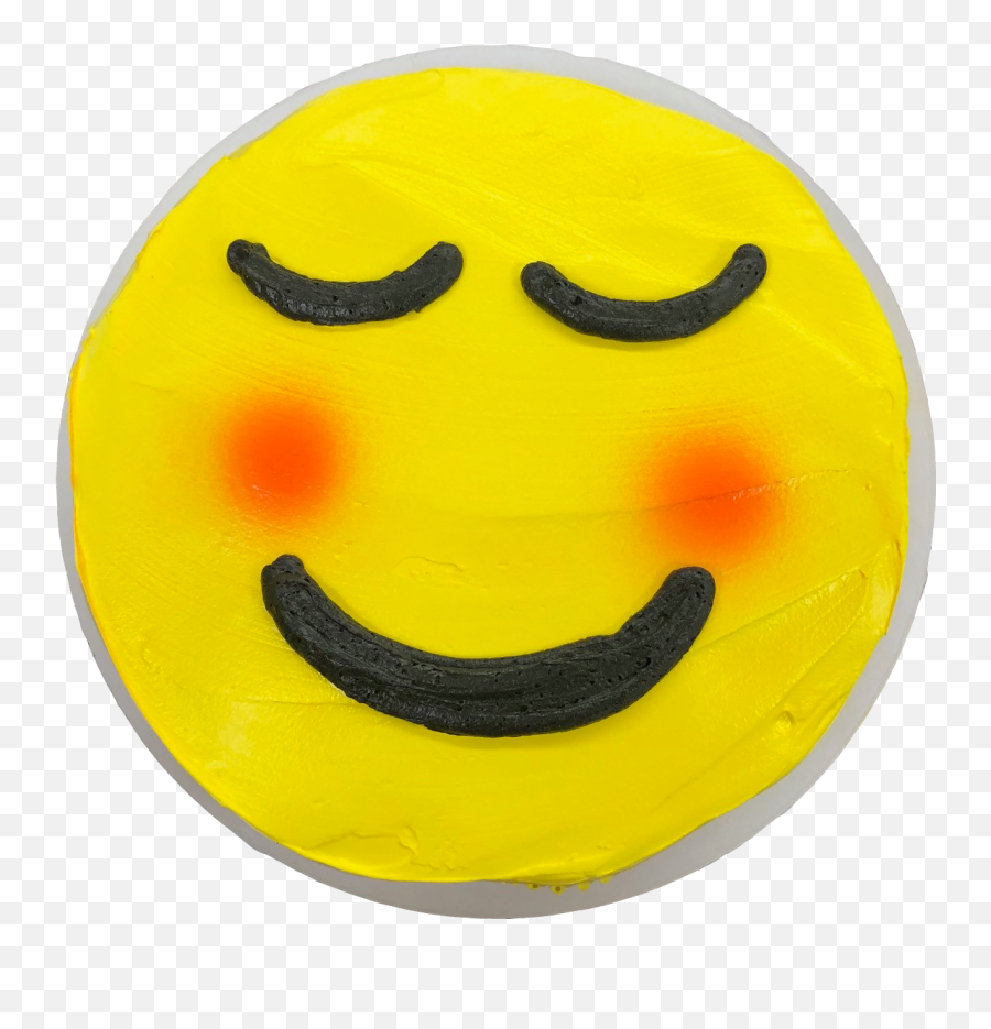 7ct Cupcake Cake - Smiley Happy Emoji,Cake Emoticon