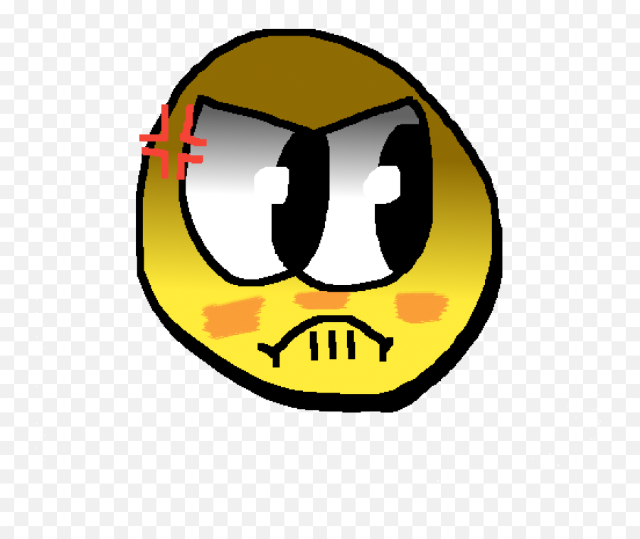 Pixilart - Mad Emoji By Joetazuna Happy,Facebook Mad Emoji