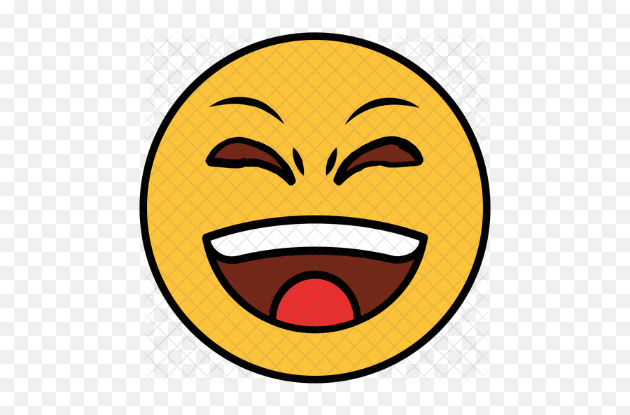 Laugh Emoji Icon - Happy,Laughing Loudly Emoji